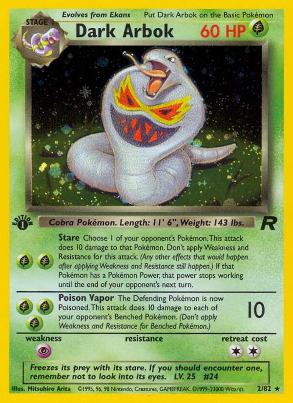Dark Arbok 2/82 Team Rocket