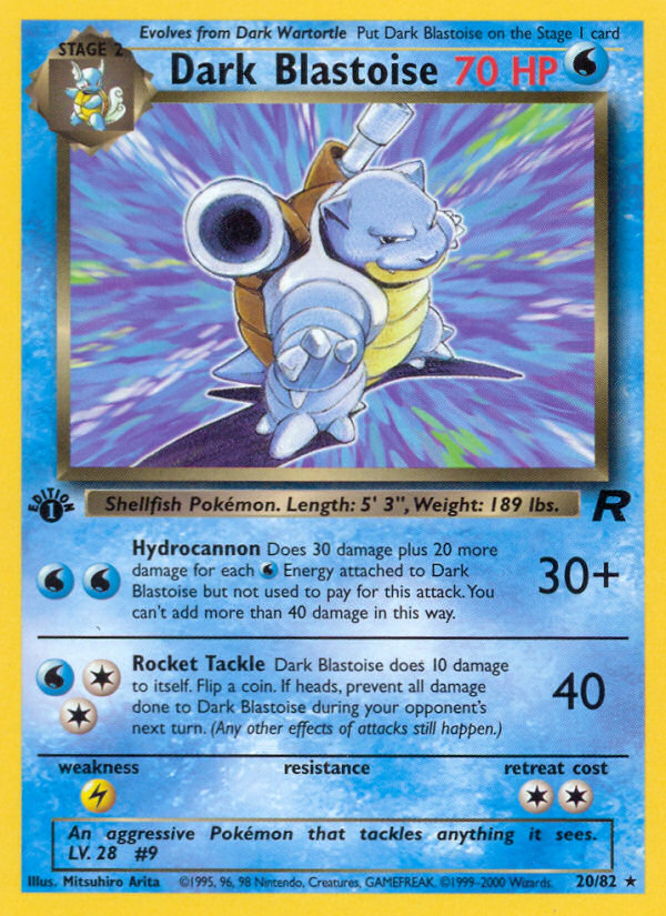 Dark Blastoise 20/82 Team Rocket