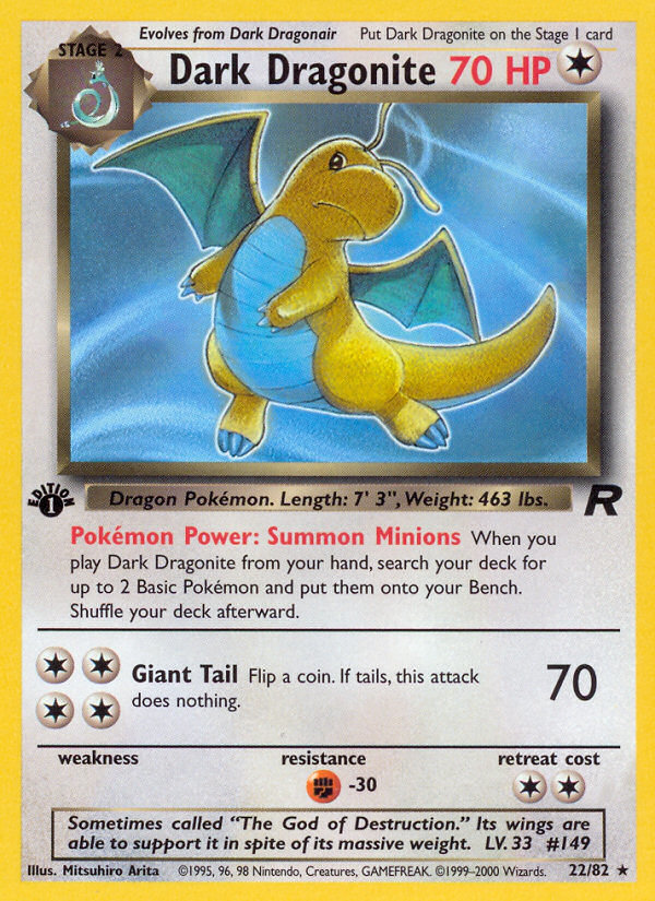 Dark Dragonite 22/82 Team Rocket