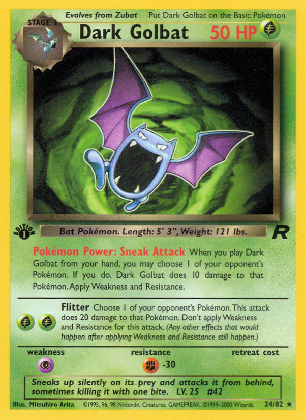 Dark Golbat 24/82 Team Rocket