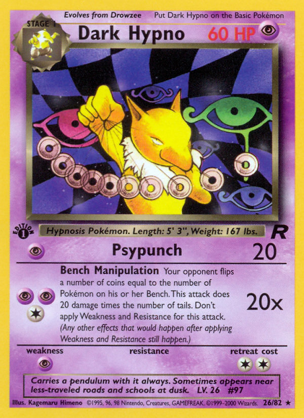 Dark Hypno 26/82 Team Rocket