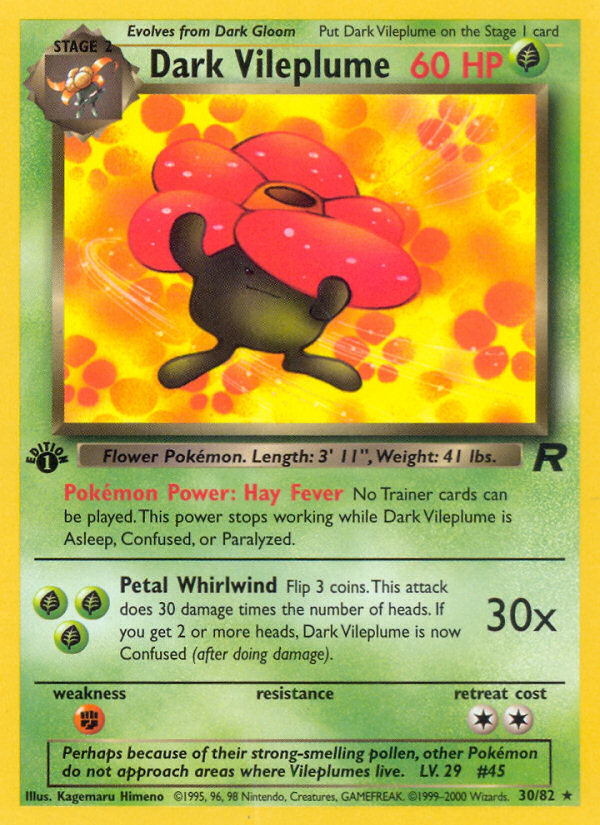 Dark Vileplume 30/82 Team Rocket