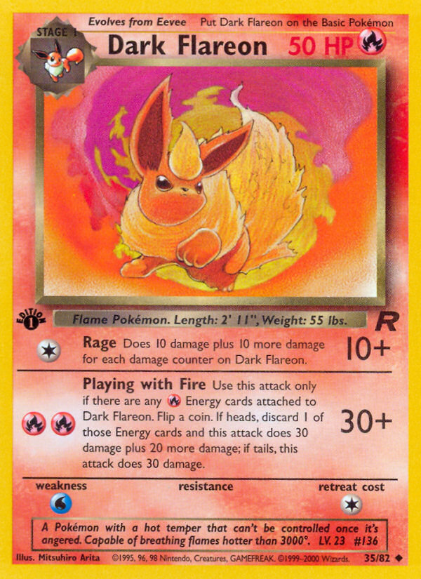 Dark Flareon 35/82 Team Rocket