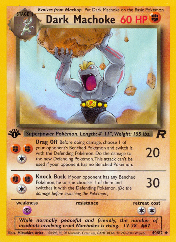 Dark Machoke 40/82 Team Rocket