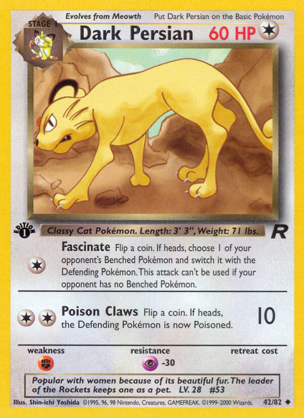 Dark Persian 42/82 Team Rocket