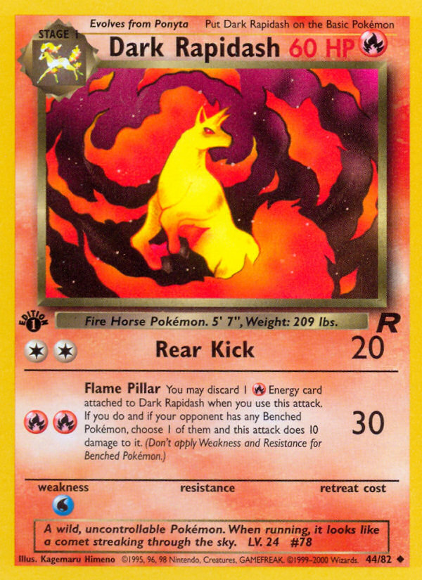 Dark Rapidash 44/82 Team Rocket