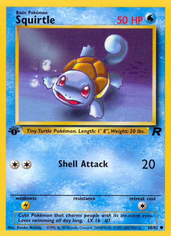 Squirtle 68/82 Team Rocket