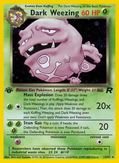 Dark Weezing 14/82 Team Rocket