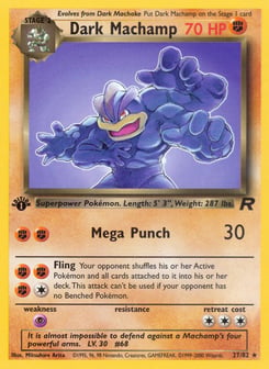 Dark Machamp 27/82 Team Rocket
