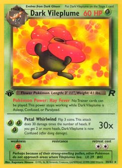Dark Vileplume 30/82 Team Rocket