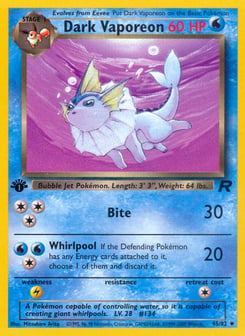 Dark Vaporeon 45/82 Team Rocket