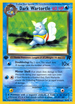 Dark Wartortle 46/82 Team Rocket
