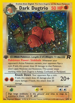 Dark Dugtrio 6/82 Team Rocket