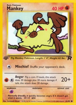 Mankey 61/82 Team Rocket