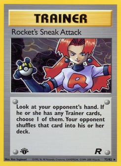 Rocket's Sneak Attack 72/82 Team Rocket