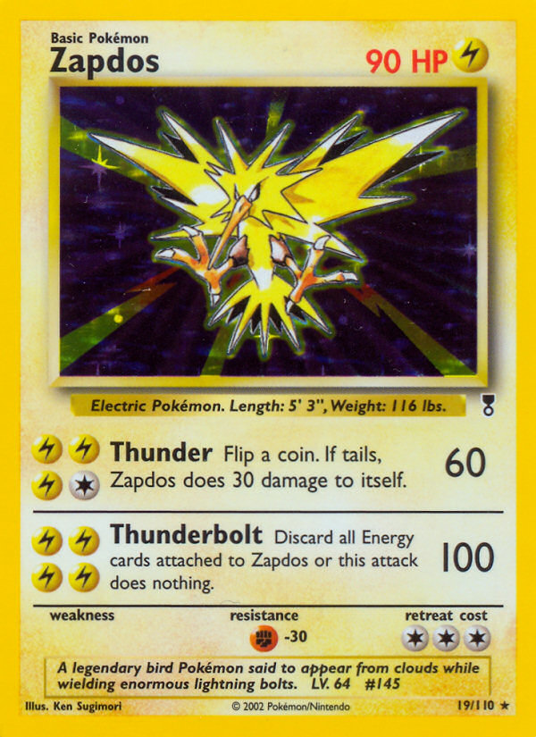 Zapdos 19/110 Legendary Collection