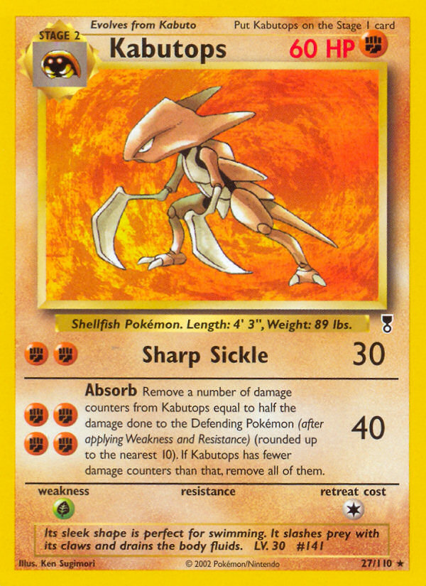 Kabutops 27/110 Legendary Collection