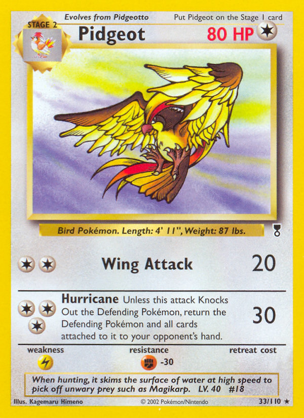 Pidgeot 33/110 Legendary Collection