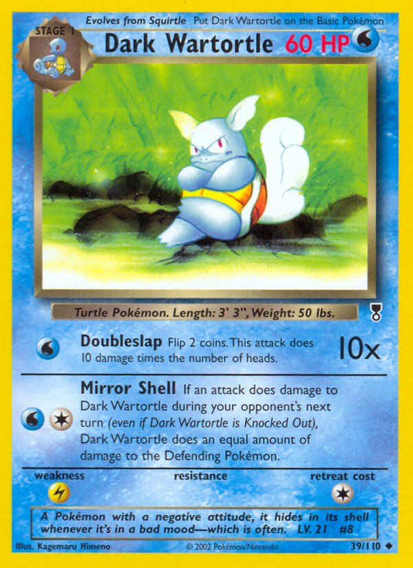 Dark Wartortle 39/110 Legendary Collection