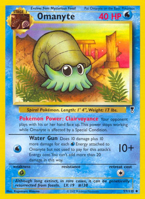 Omanyte 57/110 Legendary Collection