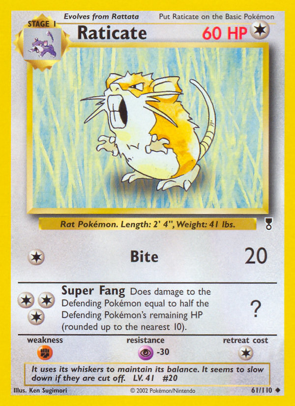Raticate 61/110 Legendary Collection