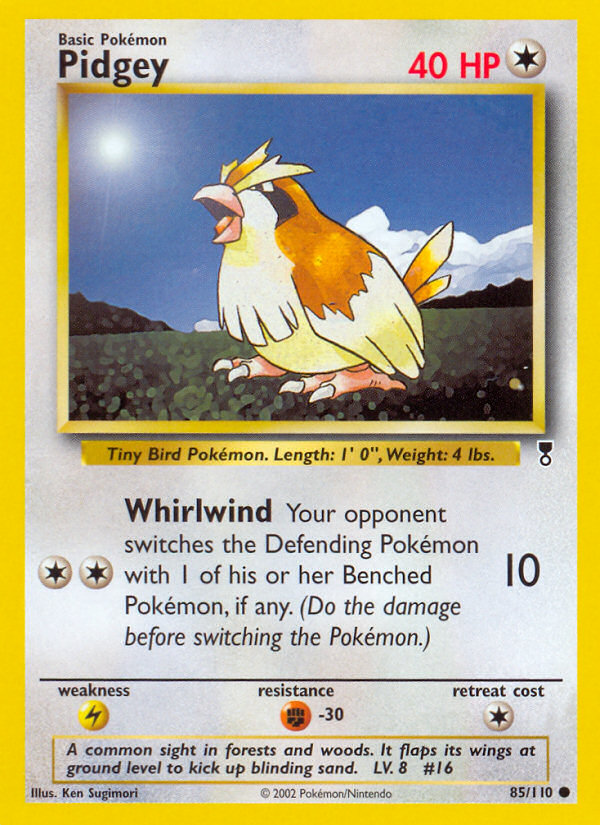 Pidgey 85/110 Legendary Collection
