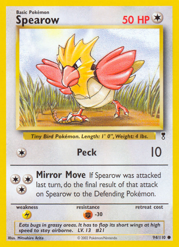 Spearow 94/110 Legendary Collection