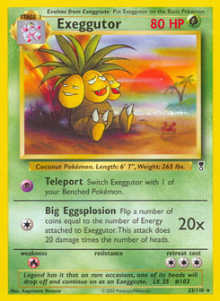 Exeggutor 23/110 Legendary Collection