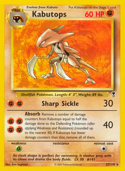 Kabutops 27/110 Legendary Collection