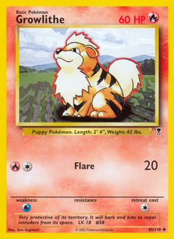 Growlithe 45/110 Legendary Collection