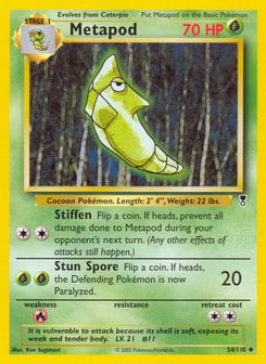 Metapod 54/110 Legendary Collection