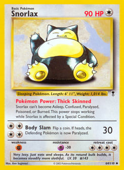 Snorlax 64/110 Legendary Collection