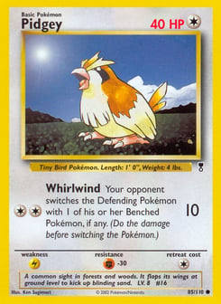 Pidgey 85/110 Legendary Collection