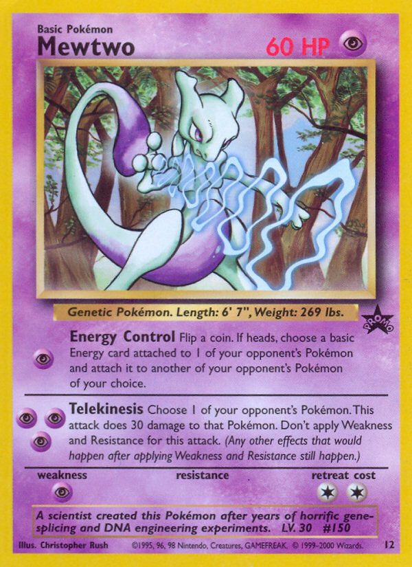 Mewtwo 12 Wizards Black Star Promos