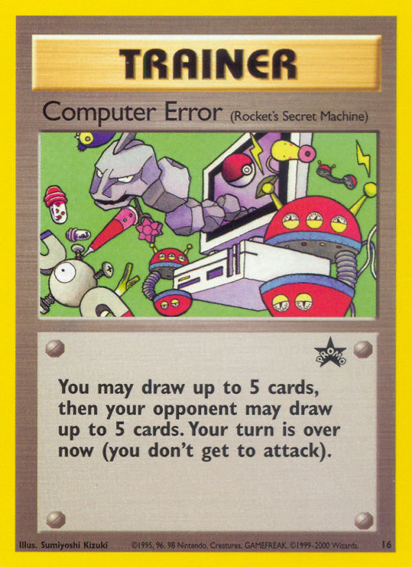 Computer Error 16 Wizards Black Star Promos