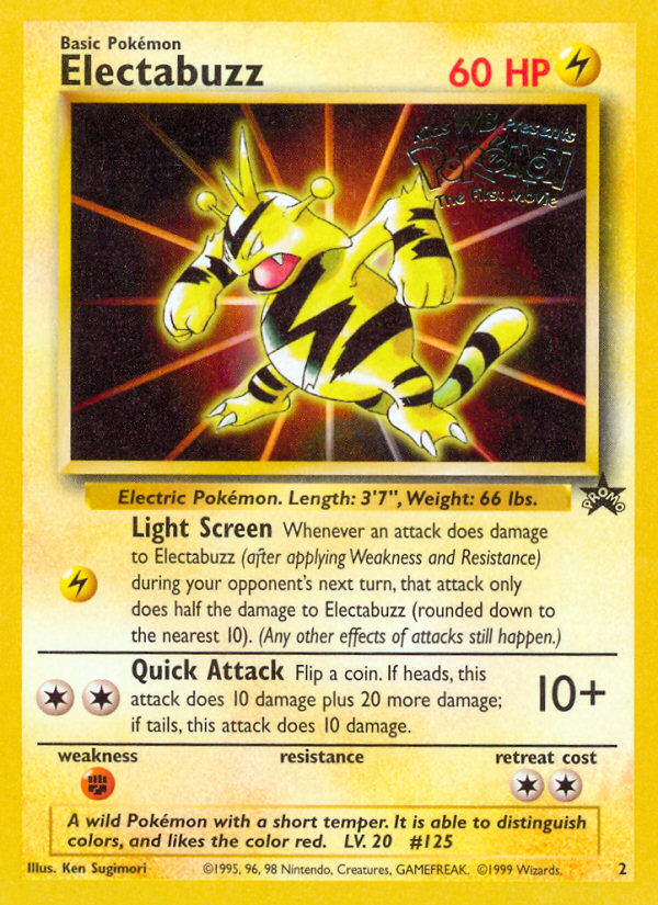 Electabuzz 2 Wizards Black Star Promos