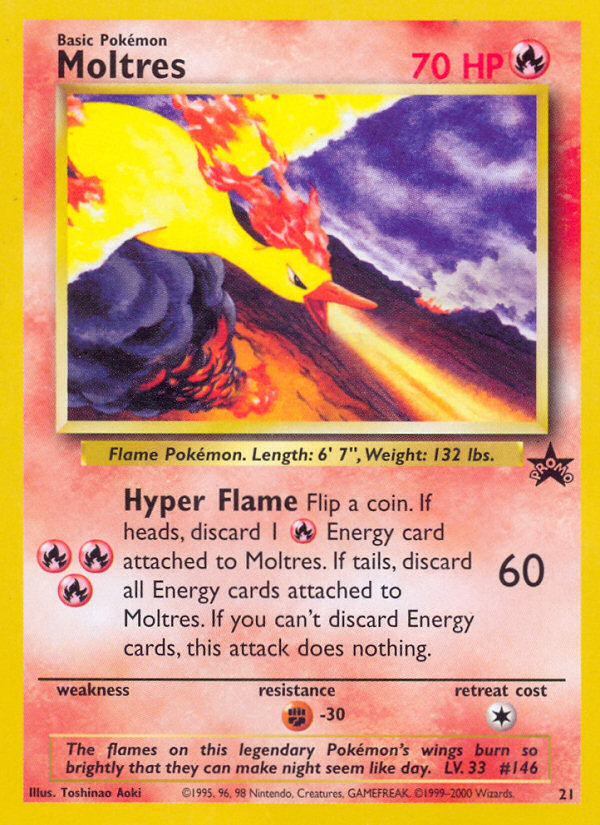 Moltres 21 Wizards Black Star Promos