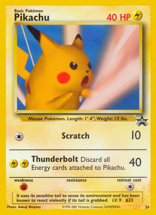 Pikachu 26 Wizards Black Star Promos