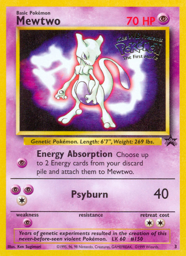 Mewtwo 3 Wizards Black Star Promos