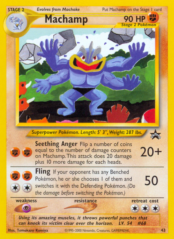 Machamp 43 Wizards Black Star Promos