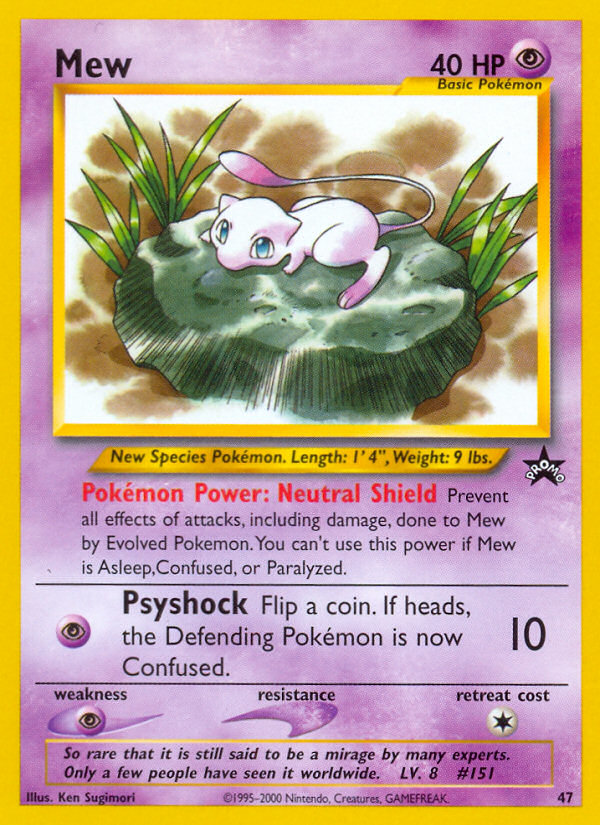 Mew 47 Wizards Black Star Promos