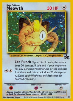 Meowth 10 Wizards Black Star Promos
