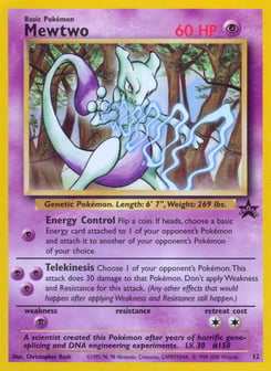 Mewtwo 12 Wizards Black Star Promos
