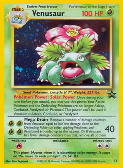 Venusaur 13 Wizards Black Star Promos