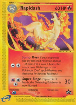 Rapidash 51 Wizards Black Star Promos
