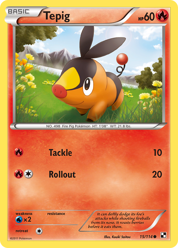 Tepig 15/114 Black & White