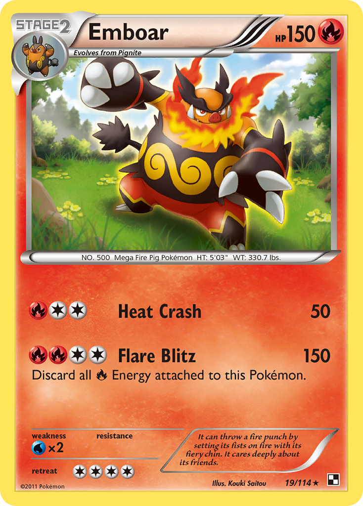 Emboar 19/114 Black & White