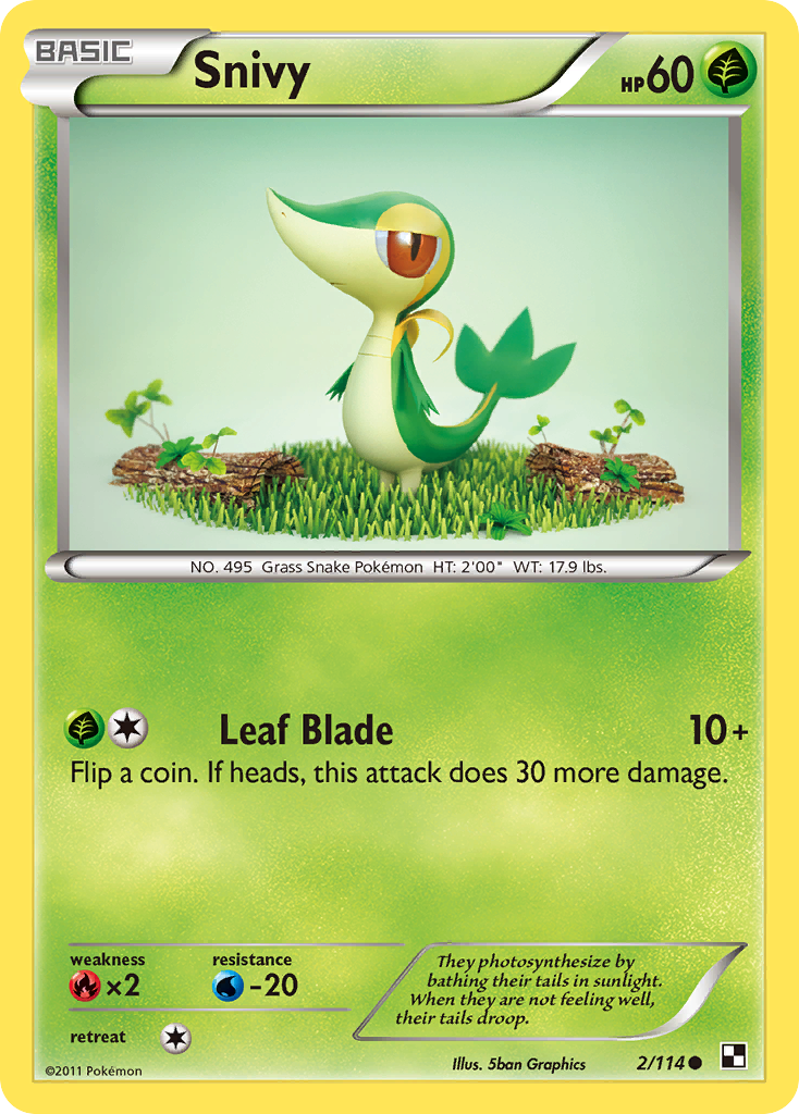 Snivy 2/114 Black & White