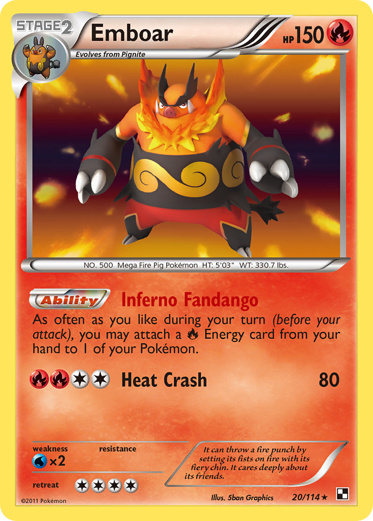 Emboar 20/114 Black & White
