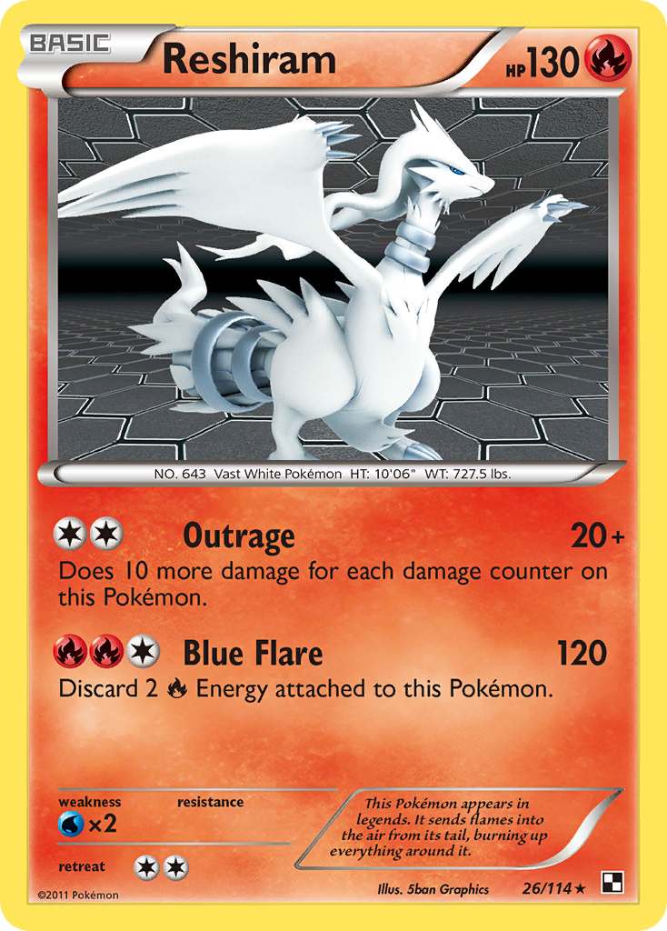 Reshiram 26/114 Black & White